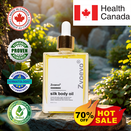🔥𝐙𝐯𝐨𝐞𝐯𝐨® 𝐒𝐢𝐥𝐤 𝐁𝐨𝐝𝐲 𝐎𝐢𝐥 ✅ 𝐇𝐞𝐚𝐥𝐭𝐡 𝐂𝐚𝐧𝐚𝐝𝐚 𝐂𝐞𝐫𝐭𝐢𝐟𝐢𝐞𝐝 – Firms, Lifts & Smooths the Skin, Reduces Wrinkles, and Restores Youthful Elasticity